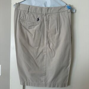 Polo by Ralph Lauren Men's Beige Flat Front Shorts
